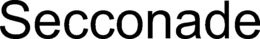 SECCONADE trademark