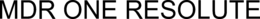 MDR ONE RESOLUTE trademark
