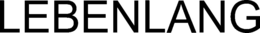 LEBENLANG trademark