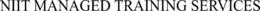 NIIT MANAGED TRAINING SERVICES trademark