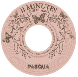 11 MINUTES ODI ET AMO ODI ET AMO. QUARE ID FACIAM, FORTASSE REQUIRIS. NESCIO, SED FIERI SENTIO ET EXCRUCIOR PASQUA trademark