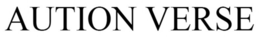 AUTION VERSE trademark
