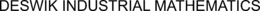 DESWIK INDUSTRIAL MATHEMATICS trademark