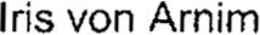 IRIS VON ARNIM trademark