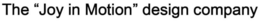 THE "JOY IN MOTION" DESIGN COMPANY trademark