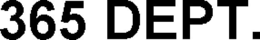 365 DEPT. trademark