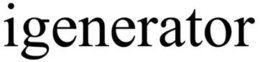 IGENERATOR trademark