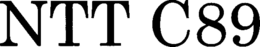 NTT C89 trademark