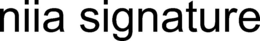 NIIA SIGNATURE trademark