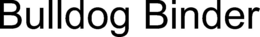 BULLDOG BINDER trademark