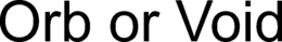 ORB OR VOID trademark
