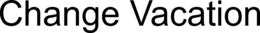 CHANGE VACATION trademark