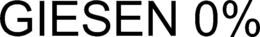 GIESEN 0% trademark