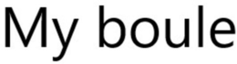 MY BOULE trademark
