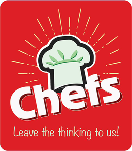 CHEFS LEAVE THE THINKING TO US! trademark