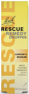 RESCUE BACH ORIGINAL FLOWER REMEDIES RESCUE REMEDY DROPPER COMFORT & REASSURE BACH FLOWER ESSENCES VEGAN FORMULA 20ML DROPPER trademark