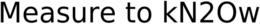 MEASURE TO KN2OW trademark