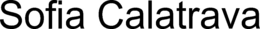 SOFIA CALATRAVA trademark