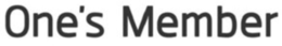 ONE'S MEMBER trademark