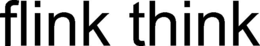 FLINK THINK trademark