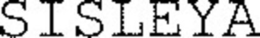 SISLEYA trademark