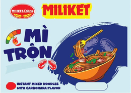 MILIKET-COLUSA MÌ TRỘN INSTANT MIXED NOODLES WITH CARBONARA FLAVOR trademark