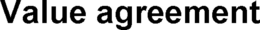 VALUE AGREEMENT trademark