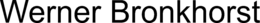 WERNER BRONKHORST trademark