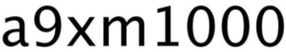 A9XM1000 trademark