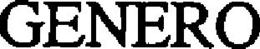GENERO trademark