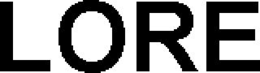 LORE trademark