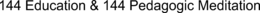 144 EDUCATION & 144 PEDAGOGIC MEDITATION trademark