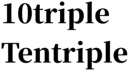 10TRIPLE TENTRIPLE trademark