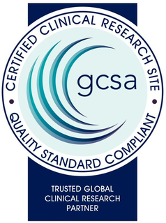 CERTIFIED CLINICAL RESEARCH SITE GCSA QUALITY STANDARD COMPLIANT TRUSTED GLOBAL CLINICAL RESEARCH PARTNER trademark