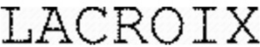 LACROIX trademark