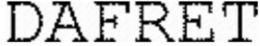 DAFRET trademark