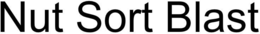 NUT SORT BLAST trademark