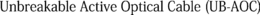 UNBREAKABLE ACTIVE OPTICAL CABLE (UB-AOC) trademark