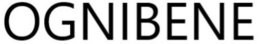 OGNIBENE trademark