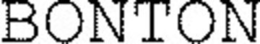 BONTON trademark