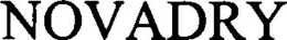 NOVADRY trademark