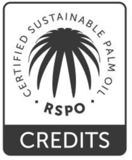 RSPO CERTIFIED SUSTAINABLE PALM OIL CREDITS trademark
