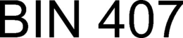 BIN 407 trademark
