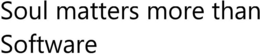 SOUL MATTERS MORE THAN SOFTWARE trademark