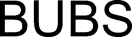 BUBS trademark