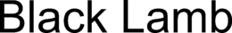 BLACK LAMB trademark