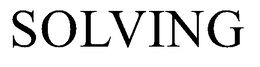 SOLVING trademark