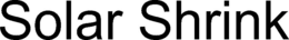 SOLAR SHRINK trademark