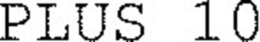PLUS 10 trademark