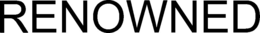 RENOWNED trademark
